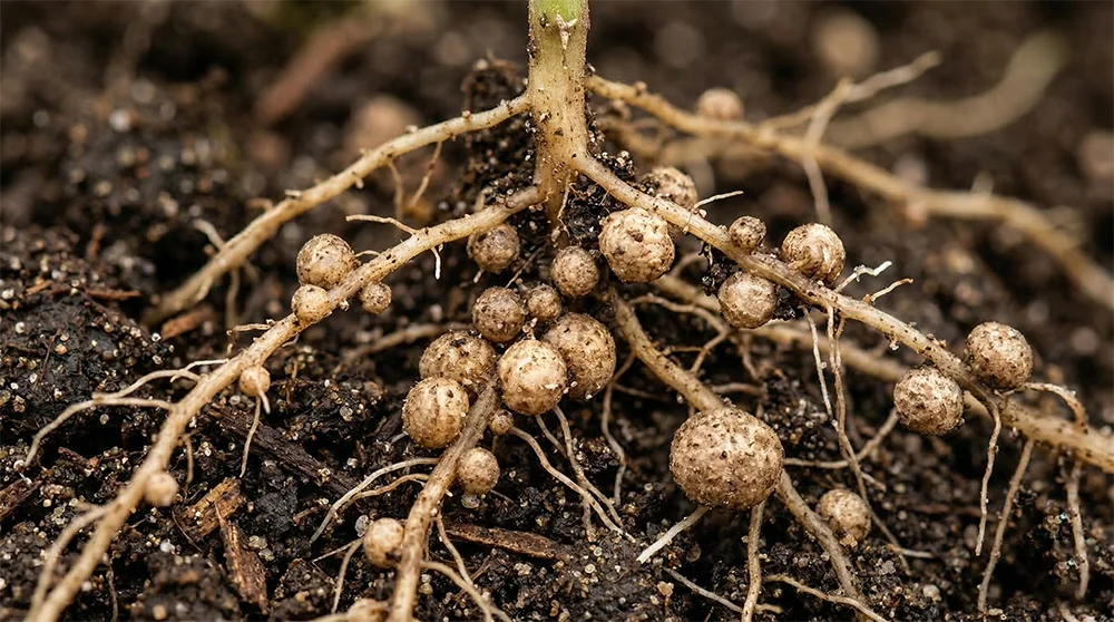 Brodawki korzeniowe roślin bobowatych